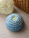 Vintage Blue Flower Lidded Dish Made in Italy