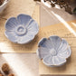 Small Ceramic Blue Flower Dishes (Set of 2)