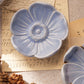 Small Ceramic Blue Flower Dishes (Set of 2)