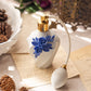 White & Blue Capodimonte Porcelain Flower Perfume Bottle