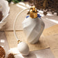 White & Blue Capodimonte Porcelain Flower Perfume Bottle