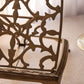 Medium Rectangular Brass Adjustable Book Stand with Ornate Designs
