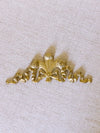 Brass Bow & Feather Wall Decor Accent