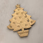 Brass Christmas Tree Trivet with Star