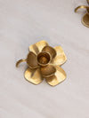 Medium Brass Clover Candleholder