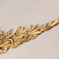 Brass Horizontal Floral & Bow Wall Decor Accent