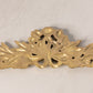 Brass Horizontal Floral & Bow Wall Decor Accent