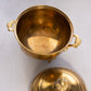 Brass Handled Lidded Vessel with Acorn Finial