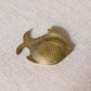 Brass & Mother of Pearl Fish Ashtray Trinket Dish