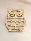 Medium Brass Owl Trivet