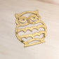 Medium Brass Owl Trivet