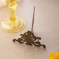 Ornate Brass Palmette & Scroll Plate Display Stand