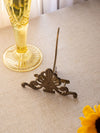 Ornate Brass Palmette & Scroll Plate Display Stand