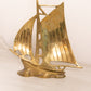 Medium Brass Ship Figurine