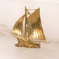 Medium Brass Ship Figurine