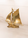 Medium Brass Ship Figurine