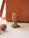 Vintage Small Brass Greek ΑΘΕ Owl of Athena Figurine