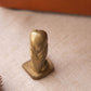 Vintage Small Brass Greek ΑΘΕ Owl of Athena Figurine