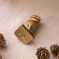 Vintage Small Brass Greek ΑΘΕ Owl of Athena Figurine