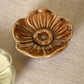 Brown & Light Green Ceramic Flower Dishes (Set of 2)