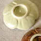 Brown & Light Green Ceramic Flower Dishes (Set of 2)