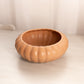 Medium Terracotta Brown Ceramic Cupped Bowl
