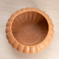 Medium Terracotta Brown Ceramic Cupped Bowl