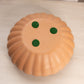 Medium Terracotta Brown Ceramic Cupped Bowl