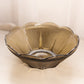 Vintage Anchor Hocking Radiance Brown Scalloped Bowl