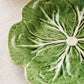Vintage Large Green Ceramic Cabbage Plate