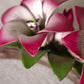 Capodimonte Porcelain Pink Lilies on Branch Figurine