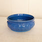 Vintage Stoneware Dark Blue Tulip Bowl or Planter