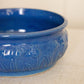 Vintage Stoneware Dark Blue Tulip Bowl or Planter