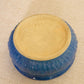 Vintage Stoneware Dark Blue Tulip Bowl or Planter