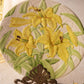 Vintage Fleurs du Jour Stafford Floral Ceramic Handpainted Plate