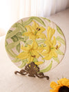 Vintage Fleurs du Jour Stafford Floral Ceramic Handpainted Plate