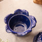 Ceramic Dark Blue Lidded Cabbage Dish (Made in Italy)