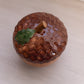 Brown & Green Ceramic Lidded Acorn Dish