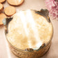 Circular Medium Ornate Brass Lidded Box with Planter Details