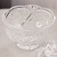 Clear Crystal Lidded Dish with Finial and Rose Details