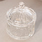 Clear Crystal Nutcracker Scene Lidded Dish