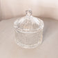 Clear Crystal Nutcracker Scene Lidded Dish