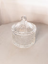 Clear Crystal Nutcracker Scene Lidded Dish