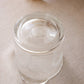 Vintage Clear Glass Etched Palm Tree Handled Ice Bucket