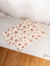 Cream Fabric Rose Square Napkins (Set of 2)