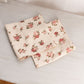 Cream Fabric Rose Square Napkins (Set of 2)