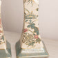 Cream, Pink, Green Floral Ceramic Candlesticks (Set of 2)