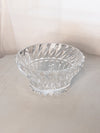 Vintage Mikasa Clear Crystal Rainier Swirl Bowl