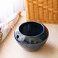 Vintage Dark Blue & Purple Ceramic Violet Pot Planter