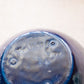 Vintage Dark Blue & Purple Ceramic Violet Pot Planter